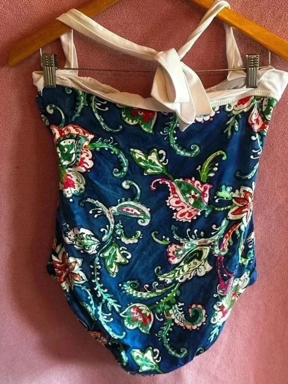 Ralph Lauren bandeau one piece haltered swimsuit
